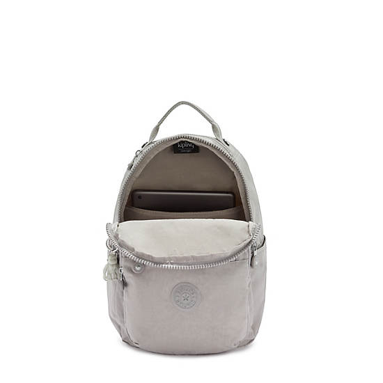 Kipling Seoul Small Klassieke Tablet Rugzak Grijs | BE 1860PJ